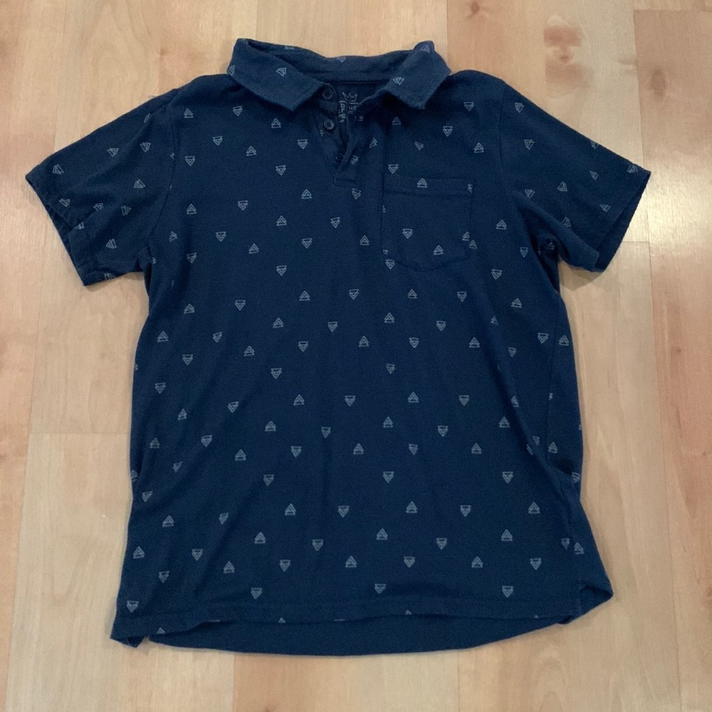 Kids Blue Collared Shirt Size Large